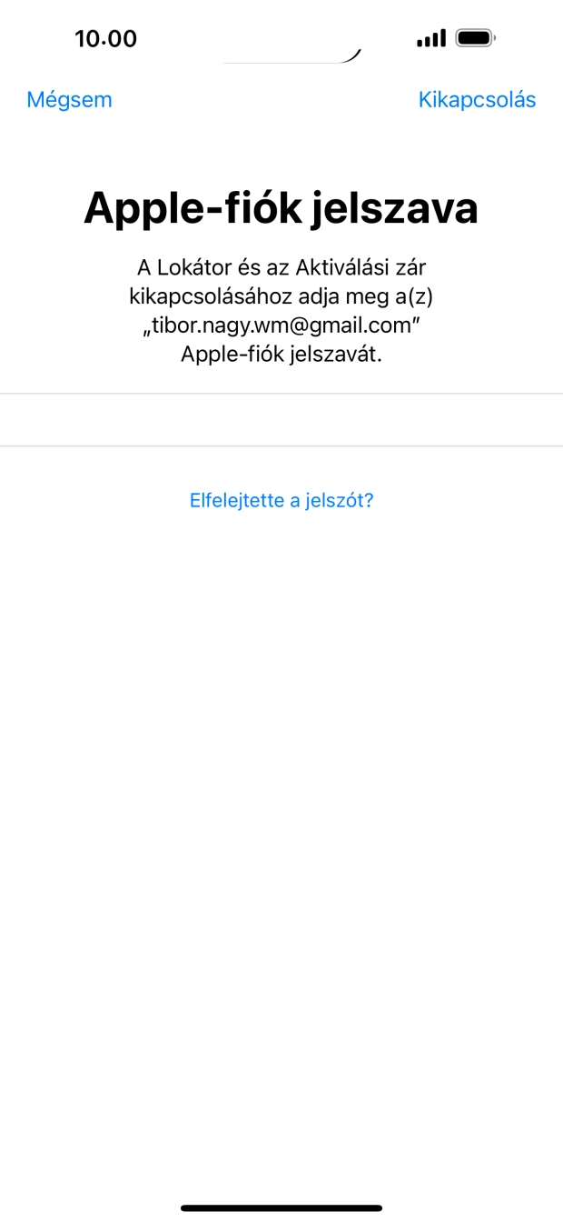Írd be az Apple ID-dhoz tartózó jelszót, és válaszd a Kikapcsolás lehetőséget. Várj egy kicsit, amíg a telefon visszaállítja a gyári beállításokat. A telefon konfigurálásához és ahhoz, hogy üzemkész állapotba hozd, kövesd a képernyőn megjelenő utasításokat. Írd be az Apple ID-dhoz tartózó jelszót, és válaszd a Kikapcsolás lehetőséget. Várj egy kicsit, amíg a telefon visszaállítja a gyári beállításokat. A telefon konfigurálásához és ahhoz, hogy üzemkész állapotba hozd, kövesd a képernyőn megjelenő utasításokat.