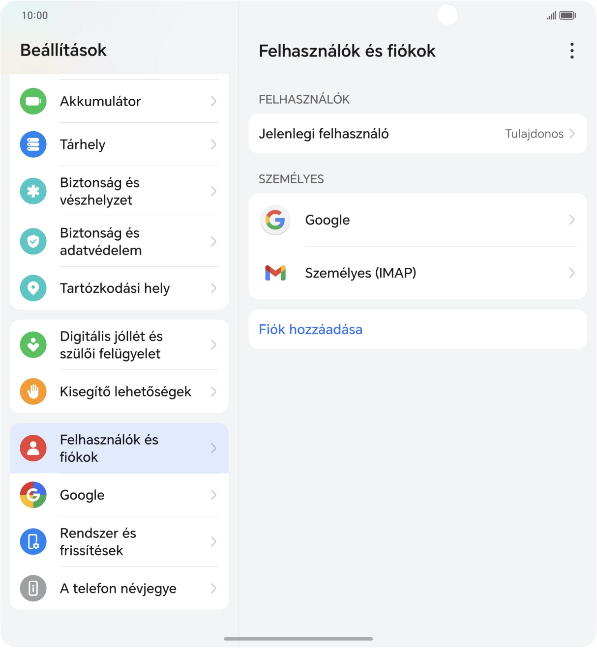 Húzd az ujjad felfelé a kijelző aljáról, hogy visszatérj a kezdőképernyőhöz.
