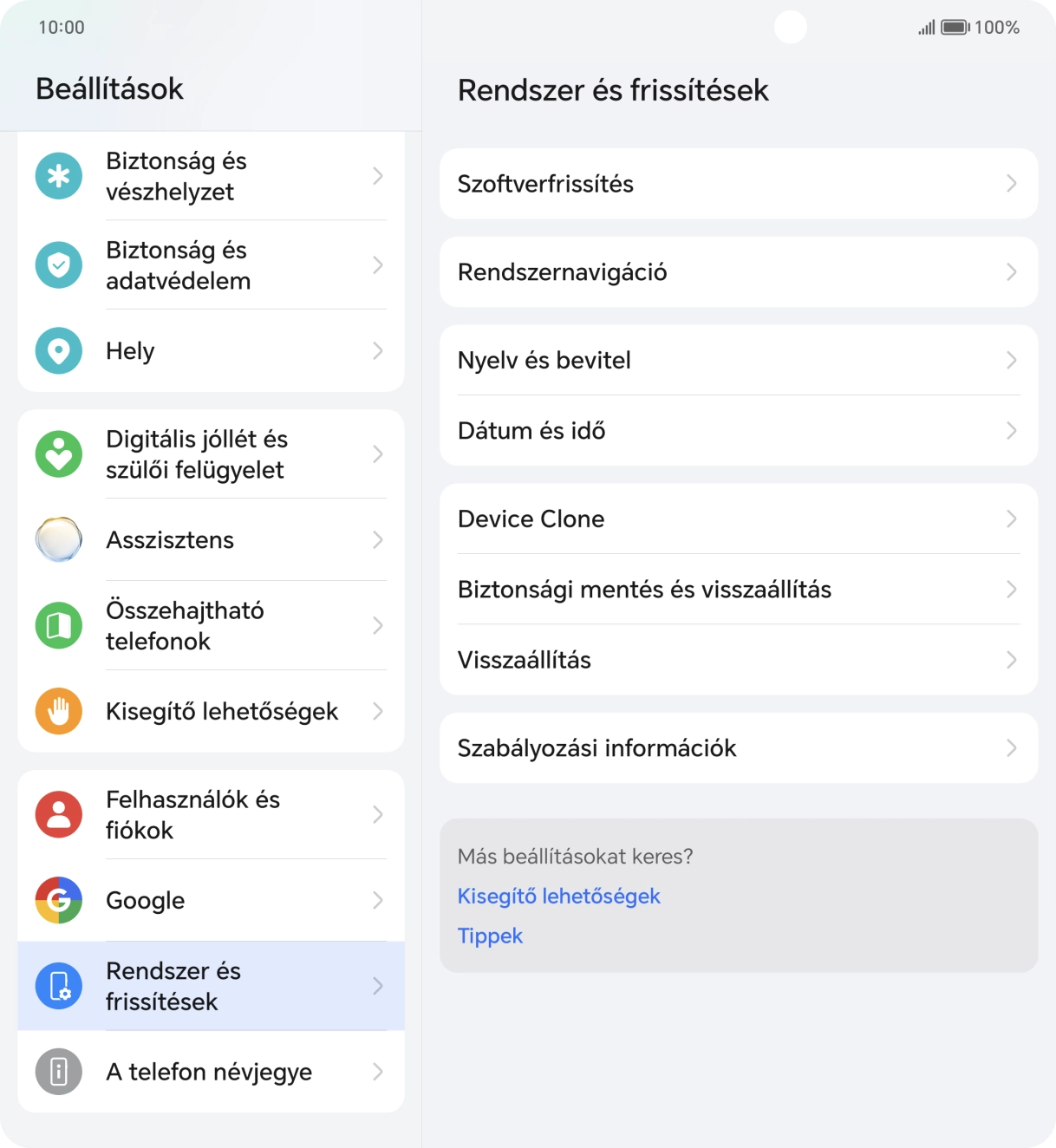 Válaszd a Visszaállítás lehetőséget.