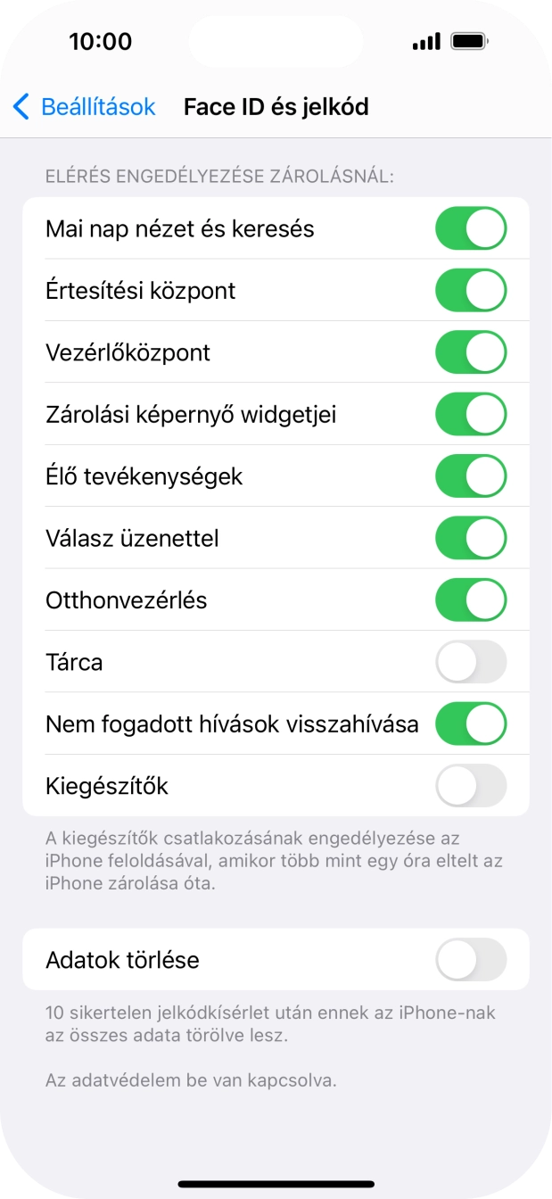 Ha bekapcsolod a funkciót, kattints az 