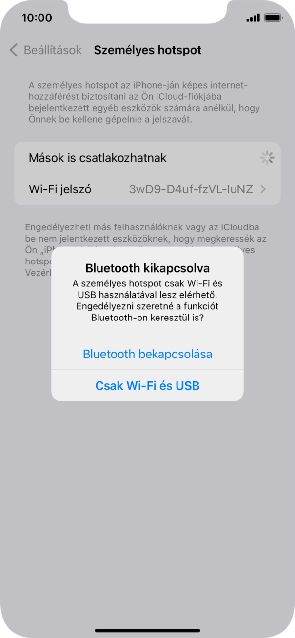 Amennyiben ki van kapcsolva a Wi-Fi, válaszd a Csak Wi-Fi és USB lehetőséget.