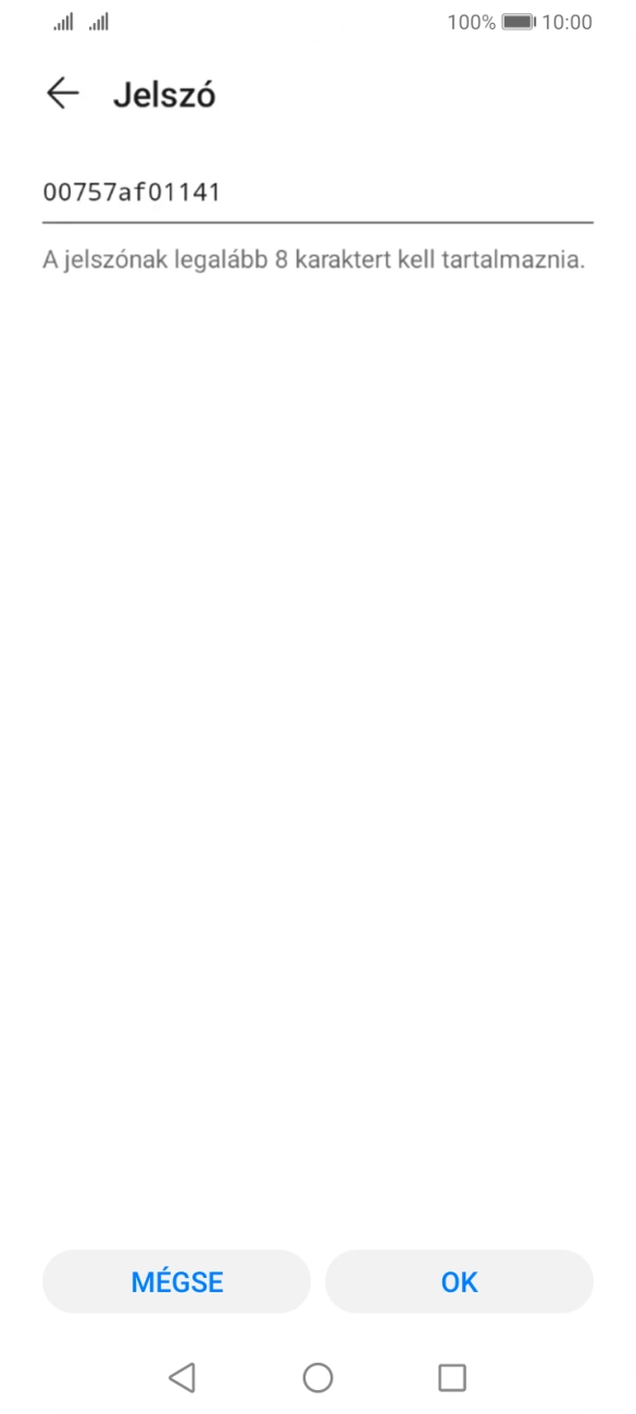 Írd be a kívánt Wi-Fi hotspot nevét, és válaszd az OK lehetőséget. Írd be a kívánt Wi-Fi hotspot nevét, és válaszd az OK lehetőséget.