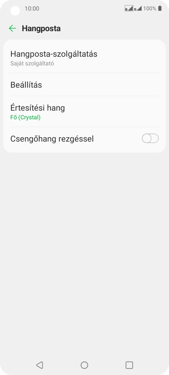 Válaszd a Beállítás lehetőséget.