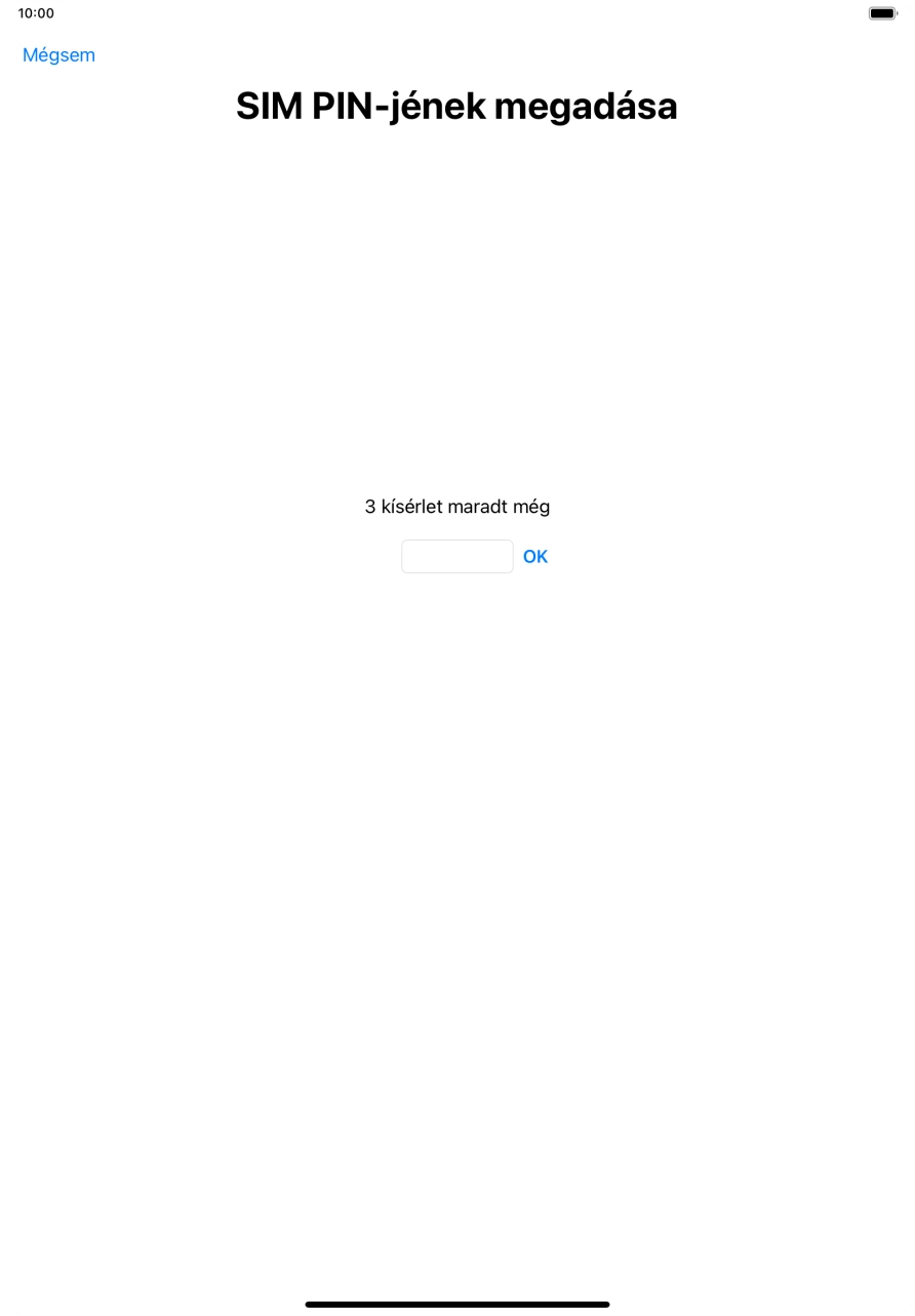 Amennyiben a SIM-kártyád zárolva van, írd be a PIN-kódodat, és válaszd az OK lehetőséget. Amennyiben a SIM-kártyád zárolva van, írd be a PIN-kódodat, és válaszd az OK lehetőséget.