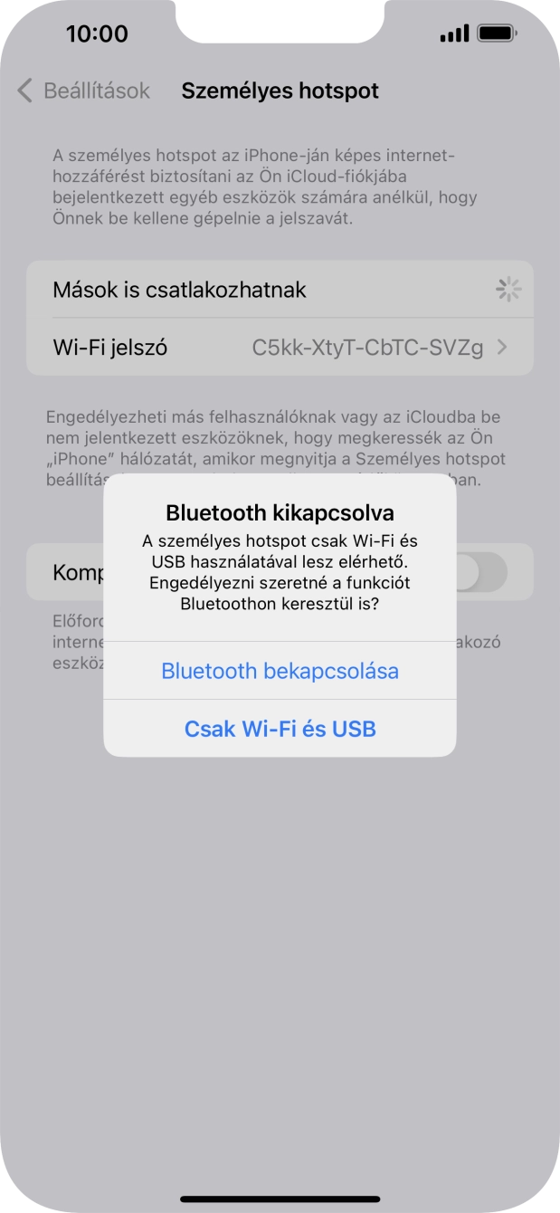 Amennyiben ki van kapcsolva a Wi-Fi, válaszd a Csak Wi-Fi és USB lehetőséget. Amennyiben ki van kapcsolva a Wi-Fi, válaszd a Csak Wi-Fi és USB lehetőséget.