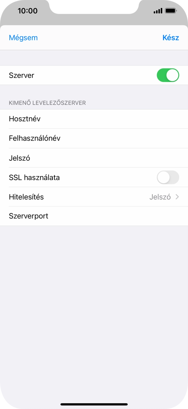 Kattints az „SSL használata” melletti csúszkára a funkció kikapcsolásához.