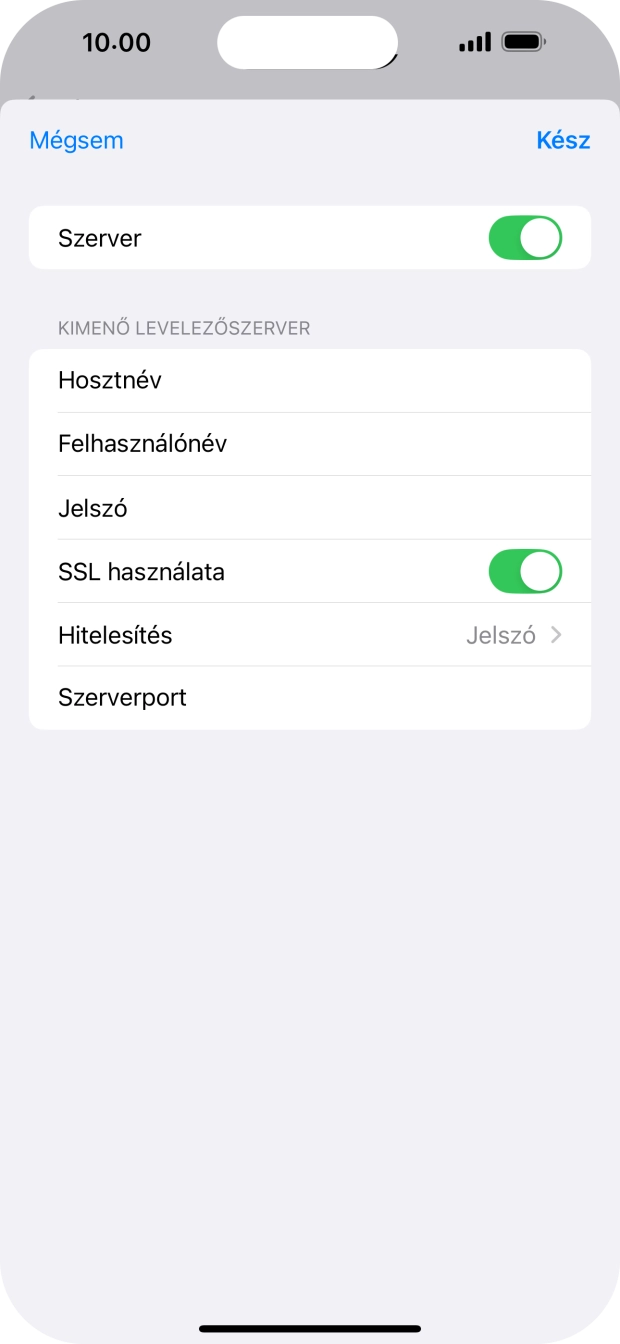 Válaszd a Hitelesítés lehetőséget.