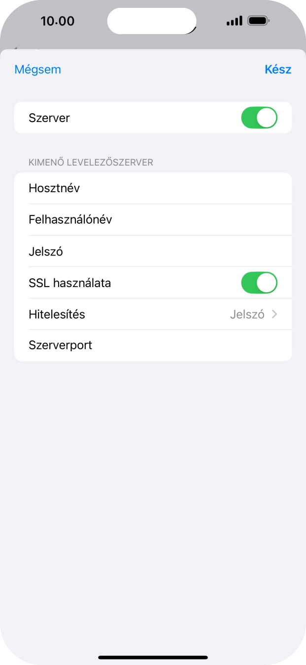 Válaszd a Hitelesítés lehetőséget.