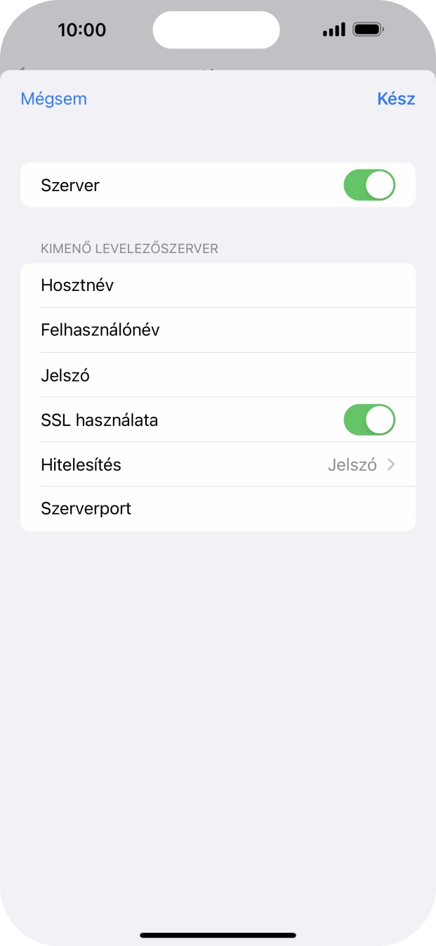 Kattints az „SSL használata” melletti csúszkára a funkció kikapcsolásához.