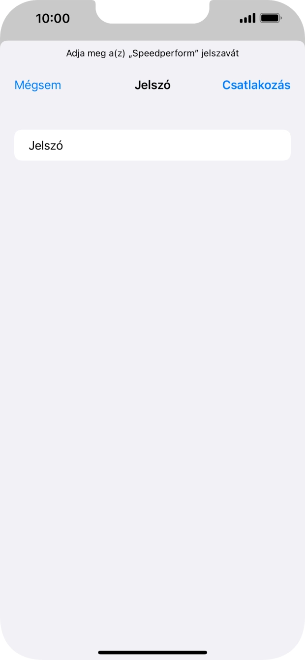 Válaszd a Csatlakozás lehetőséget. Válaszd a Csatlakozás lehetőséget.
