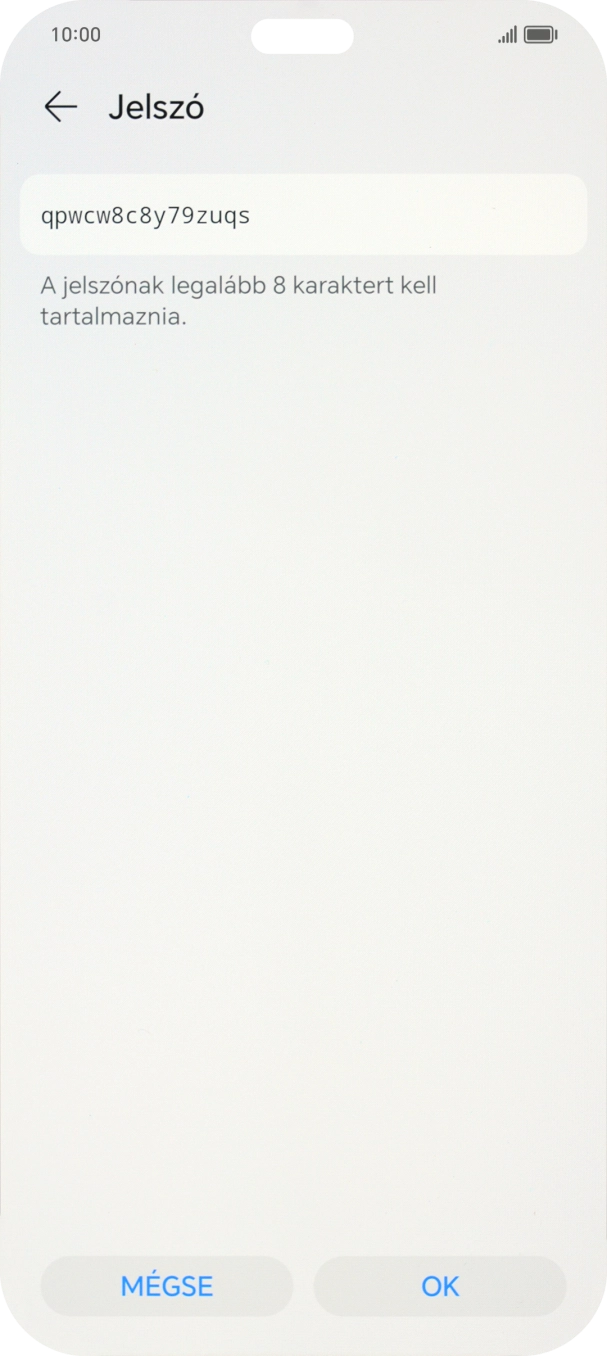 Válaszd az OK lehetőséget.