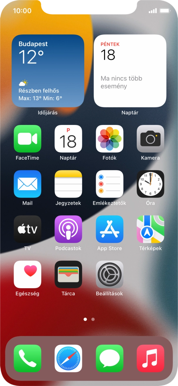 Válaszd a Beállítások lehetőséget. Válaszd a Beállítások lehetőséget.
