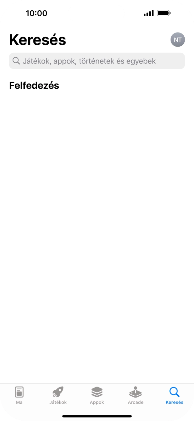 Kattints a keresés mezőre, és írd be a keresett alkalmazás nevét vagy tárgykörét. Kattints a keresés mezőre, és írd be a keresett alkalmazás nevét vagy tárgykörét.