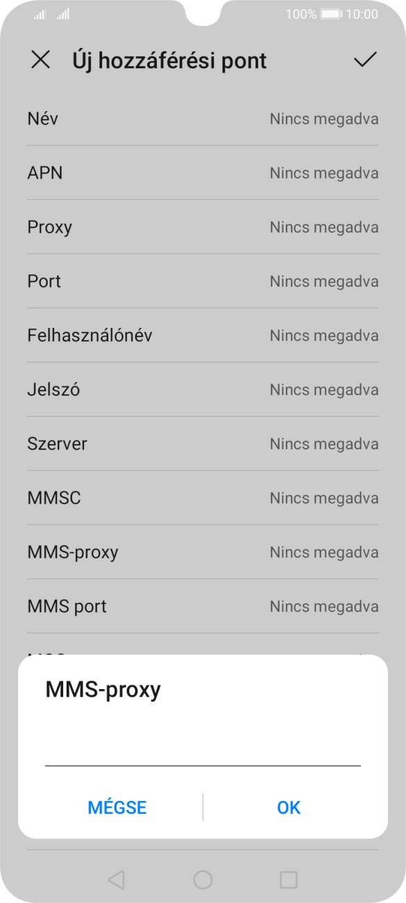 Írd be azt, hogy 80.244.097.002, és válaszd az OK lehetőséget.