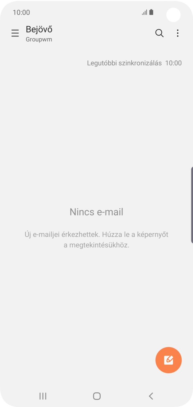 Húzd az ujjad jobbra a kijelző bal oldaláról.