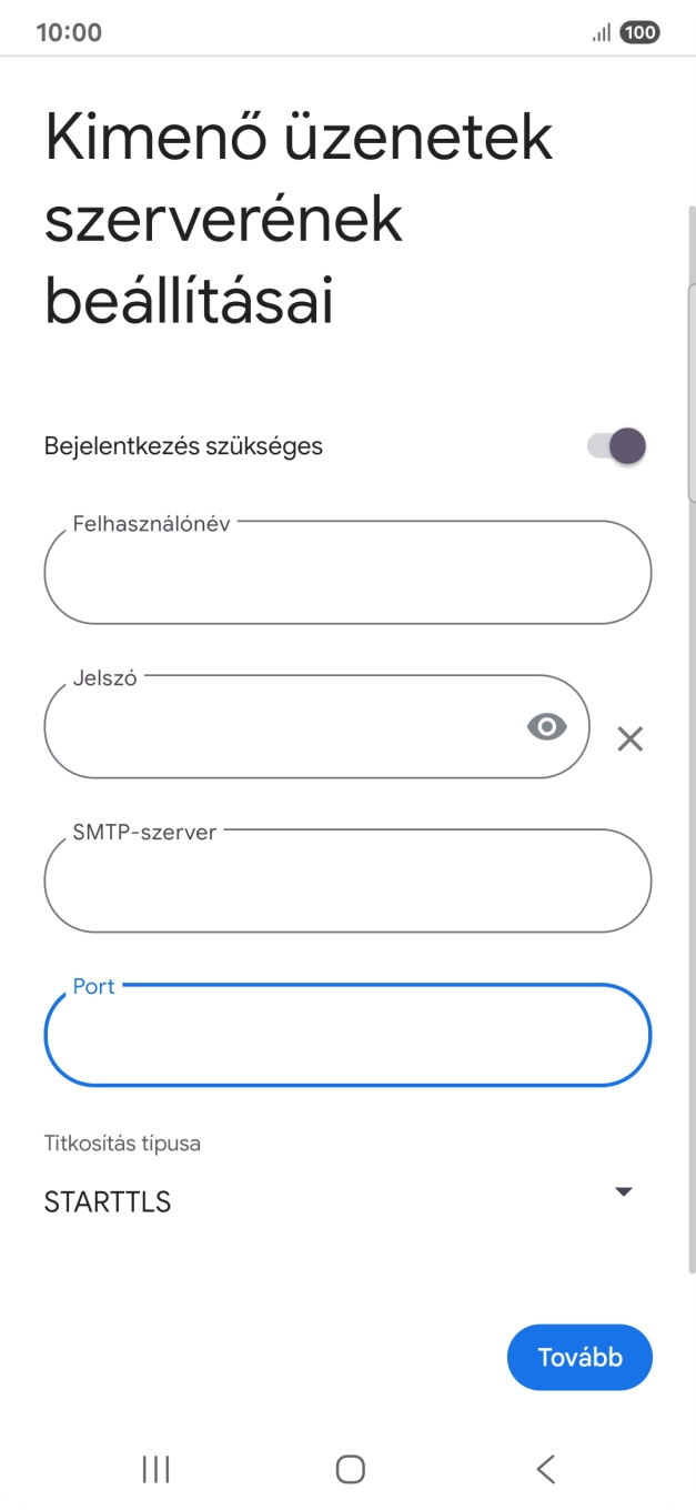 Nyisd le a „Titkosítás típusa” alatt legördülő menüt.