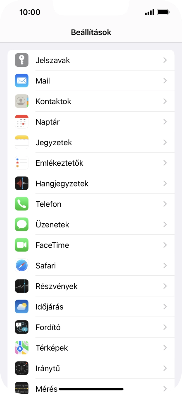 Válaszd a Telefon lehetőséget.