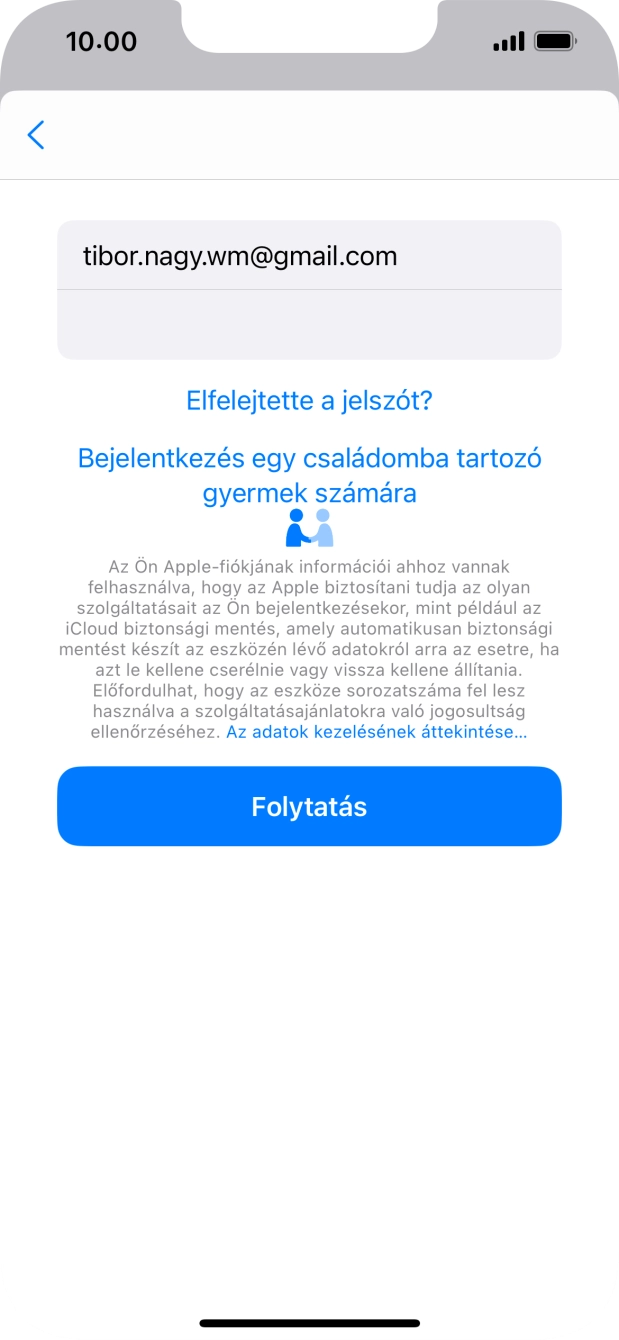 Válaszd a Folytatás lehetőséget. Válaszd a Folytatás lehetőséget.