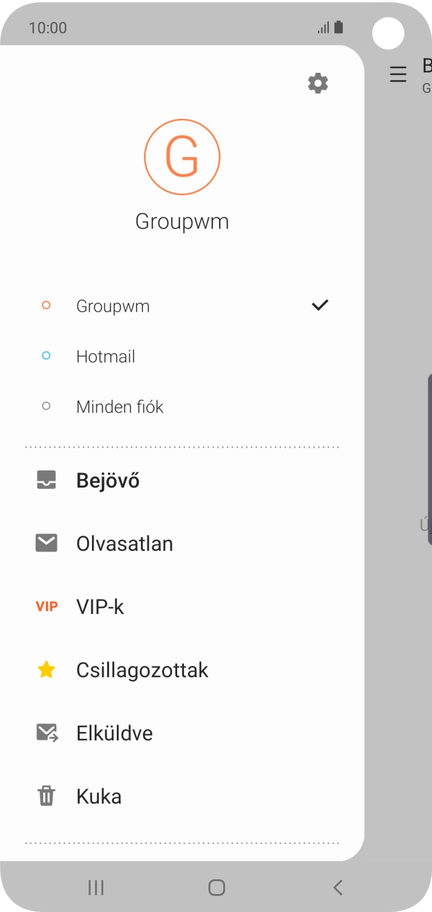 Kattints a beállítások ikonra.