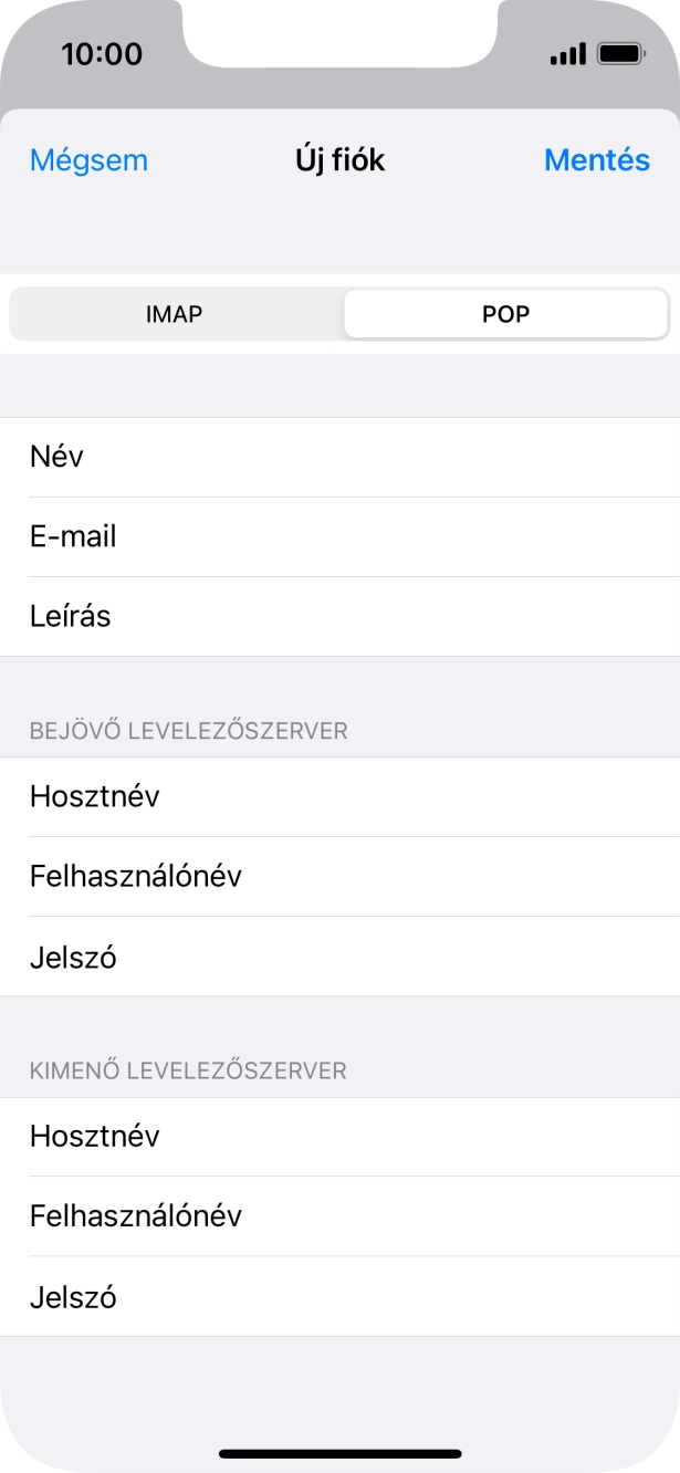Válaszd a Mentés lehetőséget. Beállította a rendszer az e-mail-fiókodat. Amennyiben további beállításokat kívánsz alkalmazni a bejövő és kimenő szerverhez, az alábbi lépésekkel folytasd.