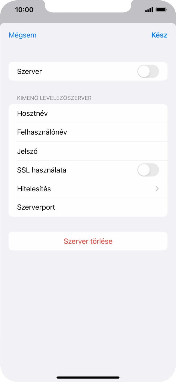Válaszd a Hitelesítés lehetőséget.