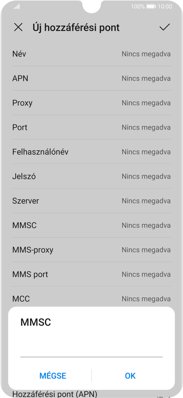 Írd be azt, hogy http://mms.vodafone.hu/servlets/mms, és válaszd az OK lehetőséget.