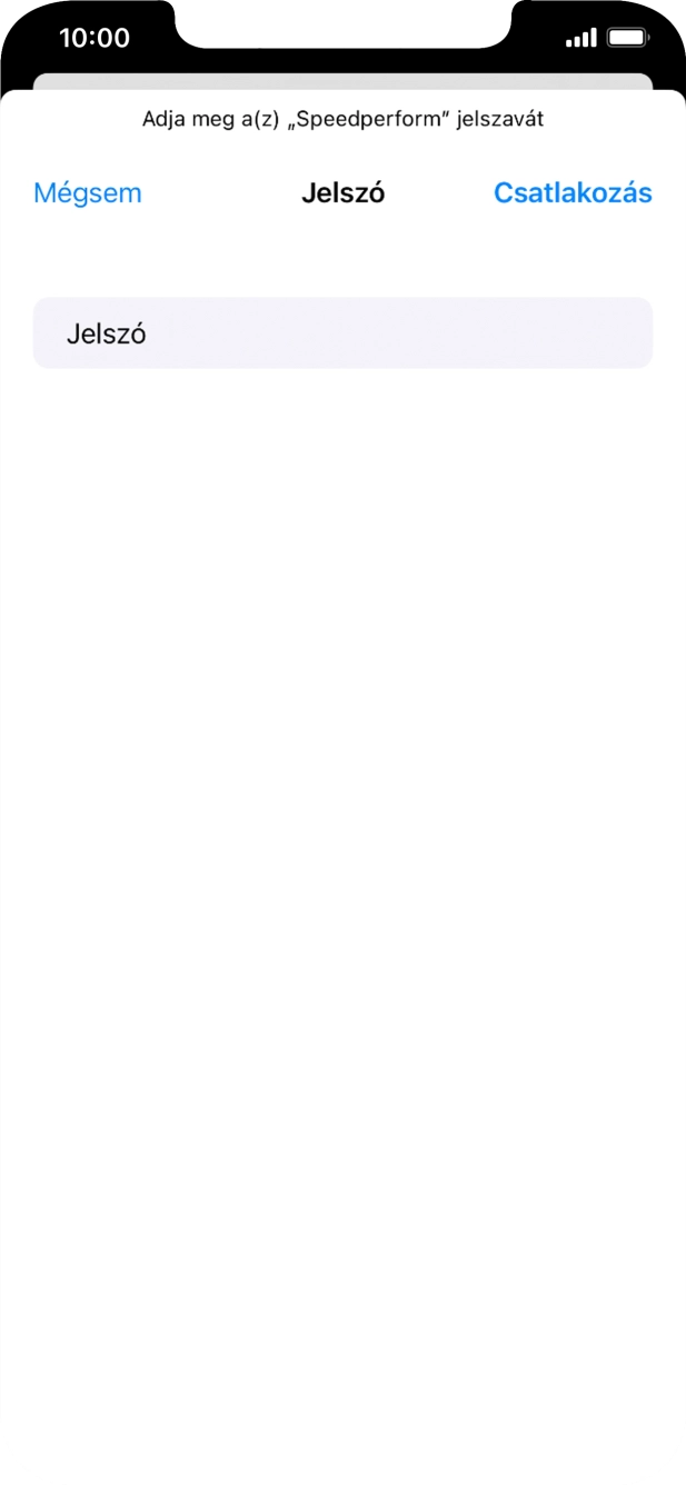 Írd be a Wi-Fi hálózatodhoz tartózó jelszót, és válaszd a Csatlakozás lehetőséget.