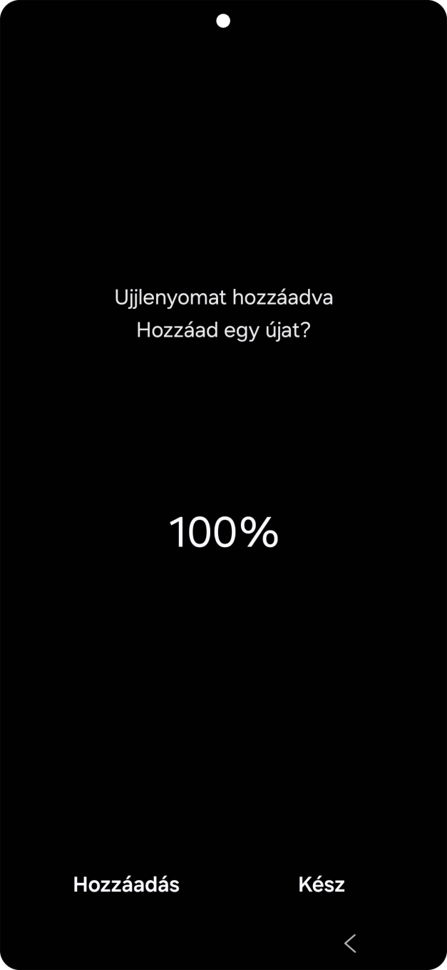 Válaszd a Kész lehetőséget.