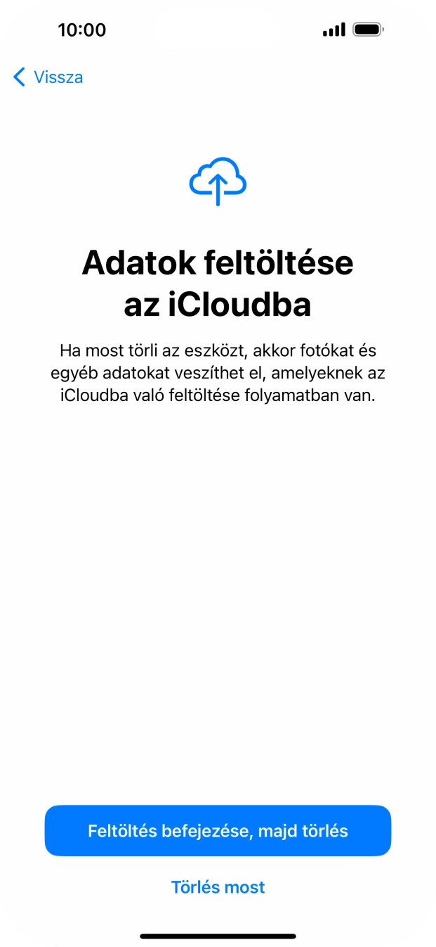 Válaszd a Törlés most lehetőséget. Válaszd a Törlés most lehetőséget.