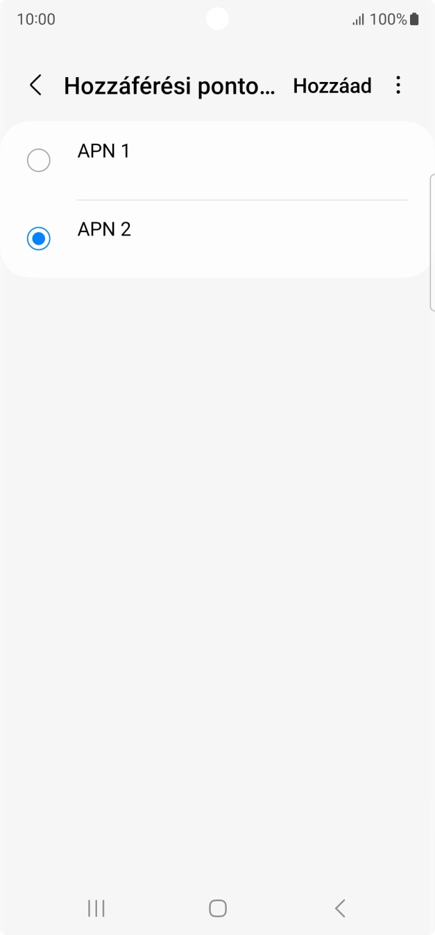 A befejezéshez, és ahhoz, hogy visszatérhess a főképernyőhöz, nyomd meg a főgombot.