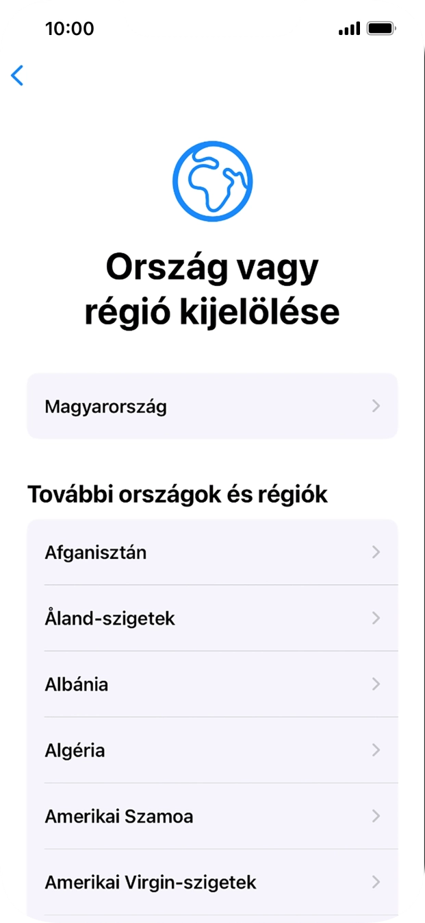 Válaszd ki a kívánt országot vagy régiót. Válaszd ki a kívánt országot vagy régiót.