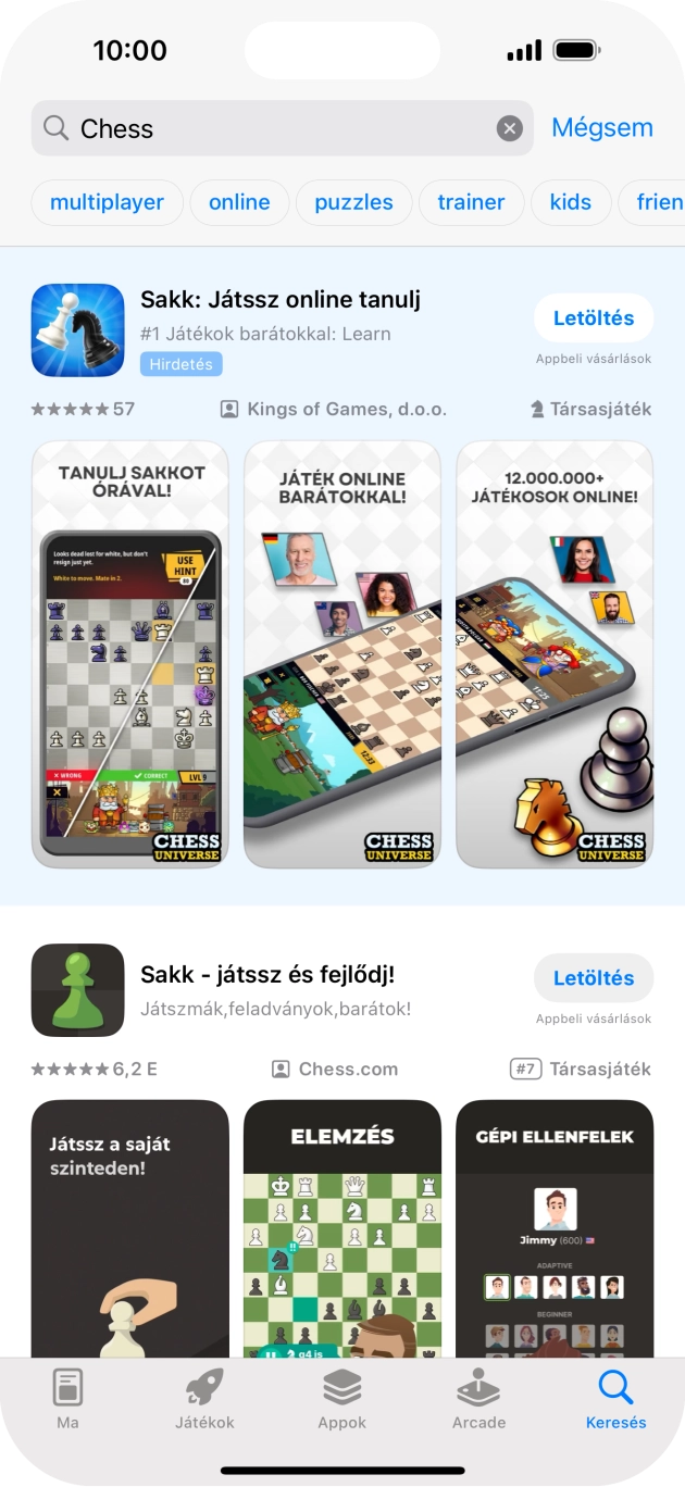 Kattints a kívánt alkalmazásra.