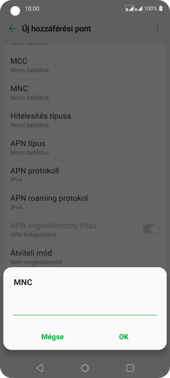 Írd be azt, hogy 70, és válaszd az OK lehetőséget.