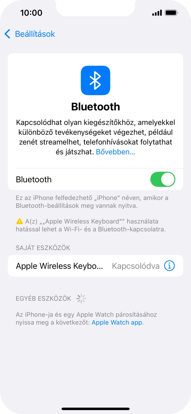 Húzd az ujjad felfelé a kijelző aljáról, hogy visszatérj a kezdőképernyőhöz.