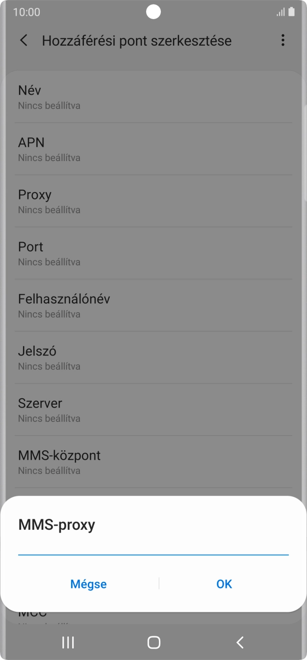 Írd be azt, hogy 80.244.097.002, és válaszd az OK lehetőséget.