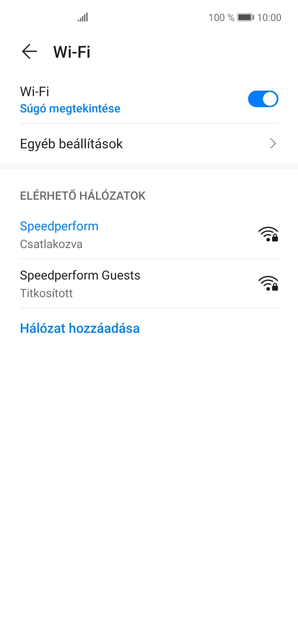 Húzd az ujjad felfelé a kijelző aljáról, hogy visszatérj a kezdőképernyőhöz.