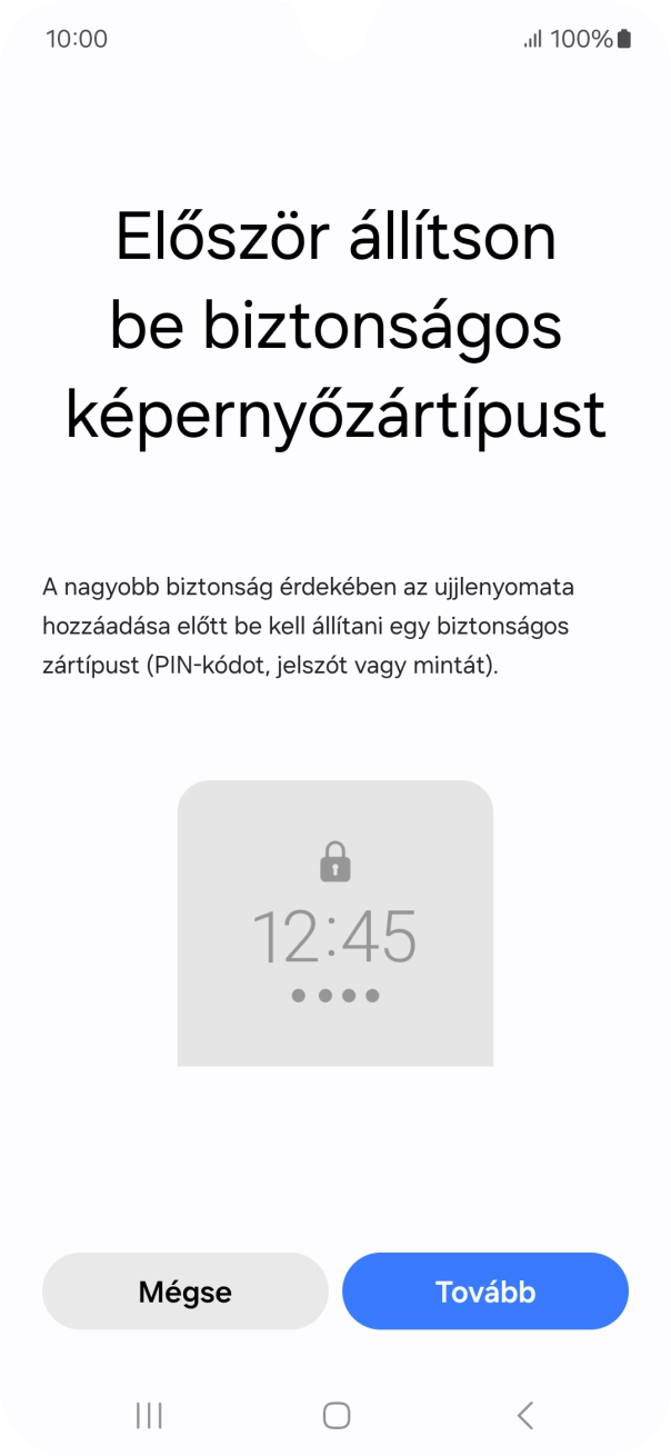 Válaszd a Tovább lehetőséget.