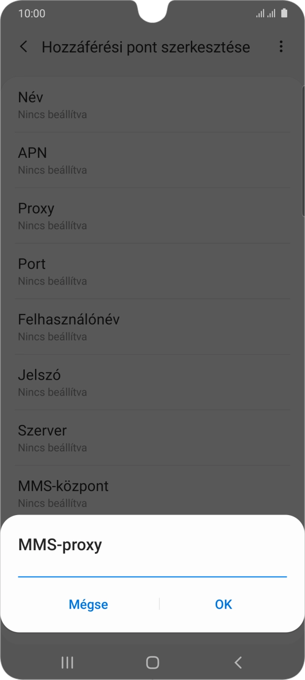 Írd be azt, hogy 80.244.097.002, és válaszd az OK lehetőséget.