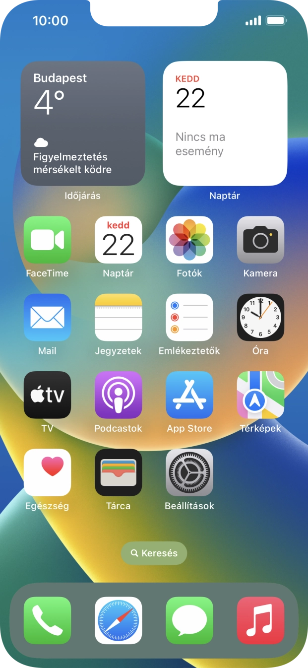 Válaszd a Beállítások lehetőséget. Válaszd a Beállítások lehetőséget.