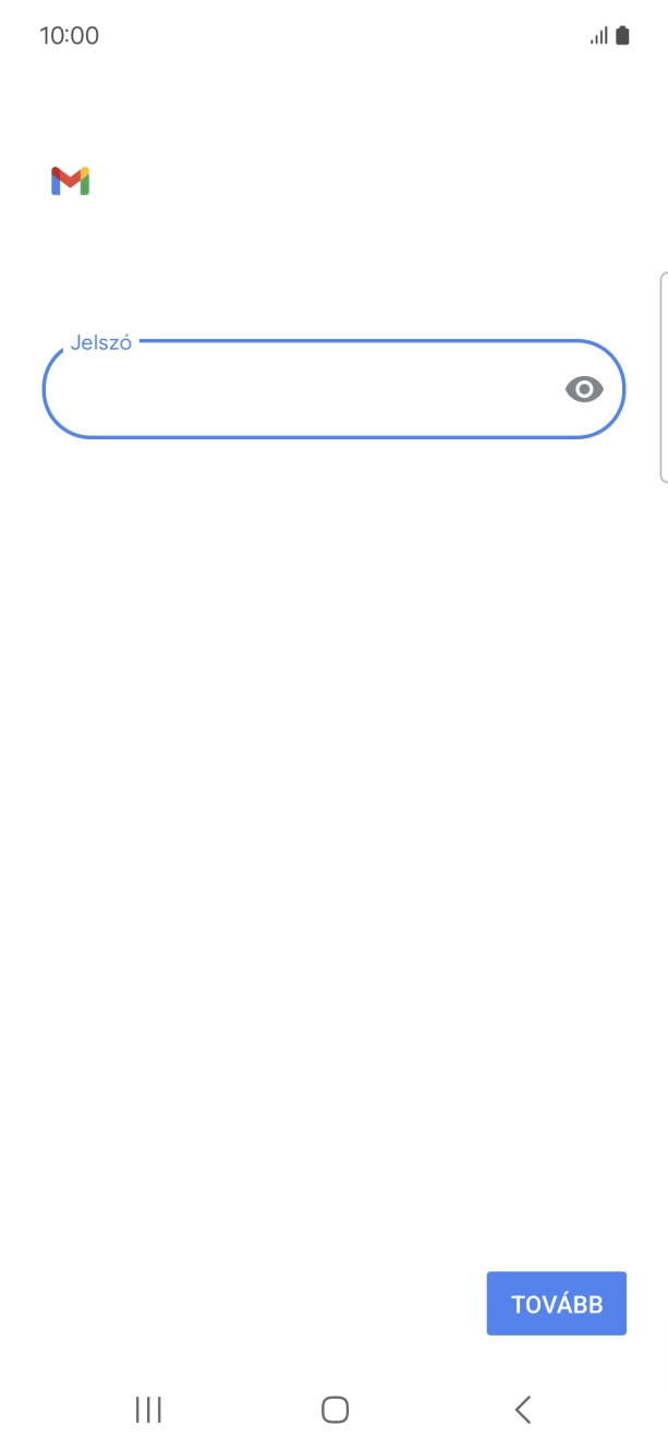 Válaszd a TOVÁBB lehetőséget.