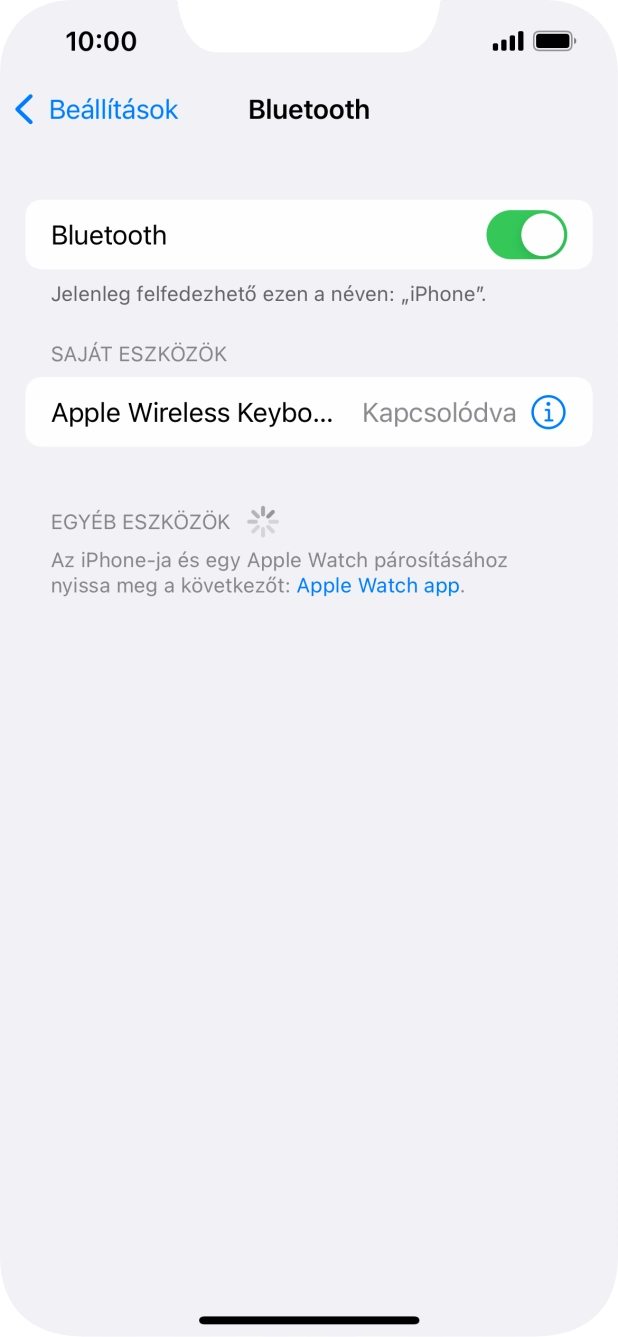 Húzd az ujjad felfelé a kijelző aljáról, hogy visszatérj a kezdőképernyőhöz.