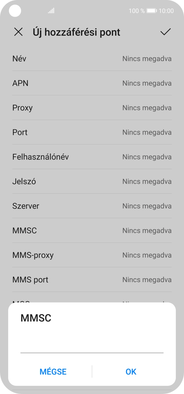 Írd be azt, hogy http://mms.vodafone.hu/servlets/mms, és válaszd az OK lehetőséget.
