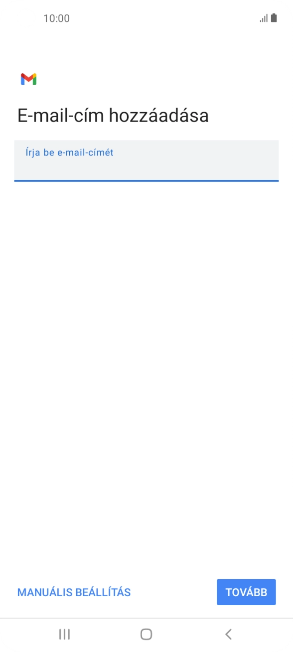 Válaszd a TOVÁBB lehetőséget.