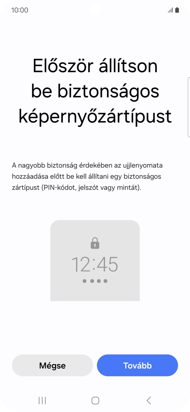 Válaszd a Tovább lehetőséget.