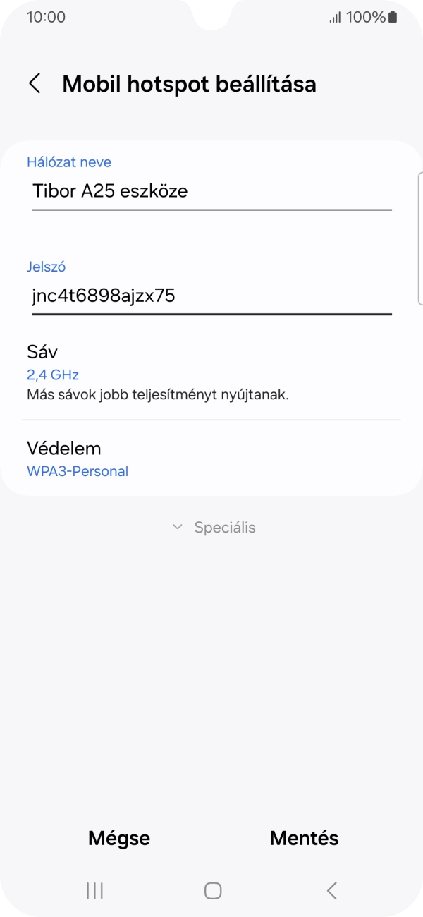 Válaszd a Mentés lehetőséget. Válaszd a Mentés lehetőséget.