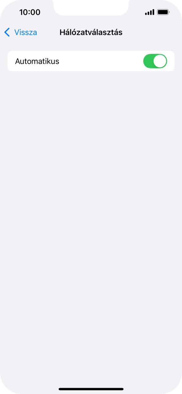 Kattints az „Automatikus” melletti csúszkára a funkció automatikus választásának be- vagy kikapcsolásához.