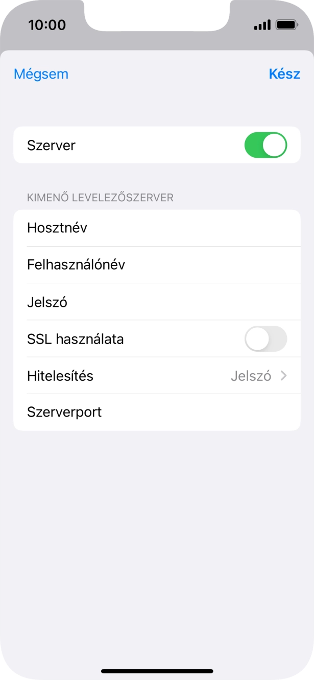 Válaszd a Hitelesítés lehetőséget.