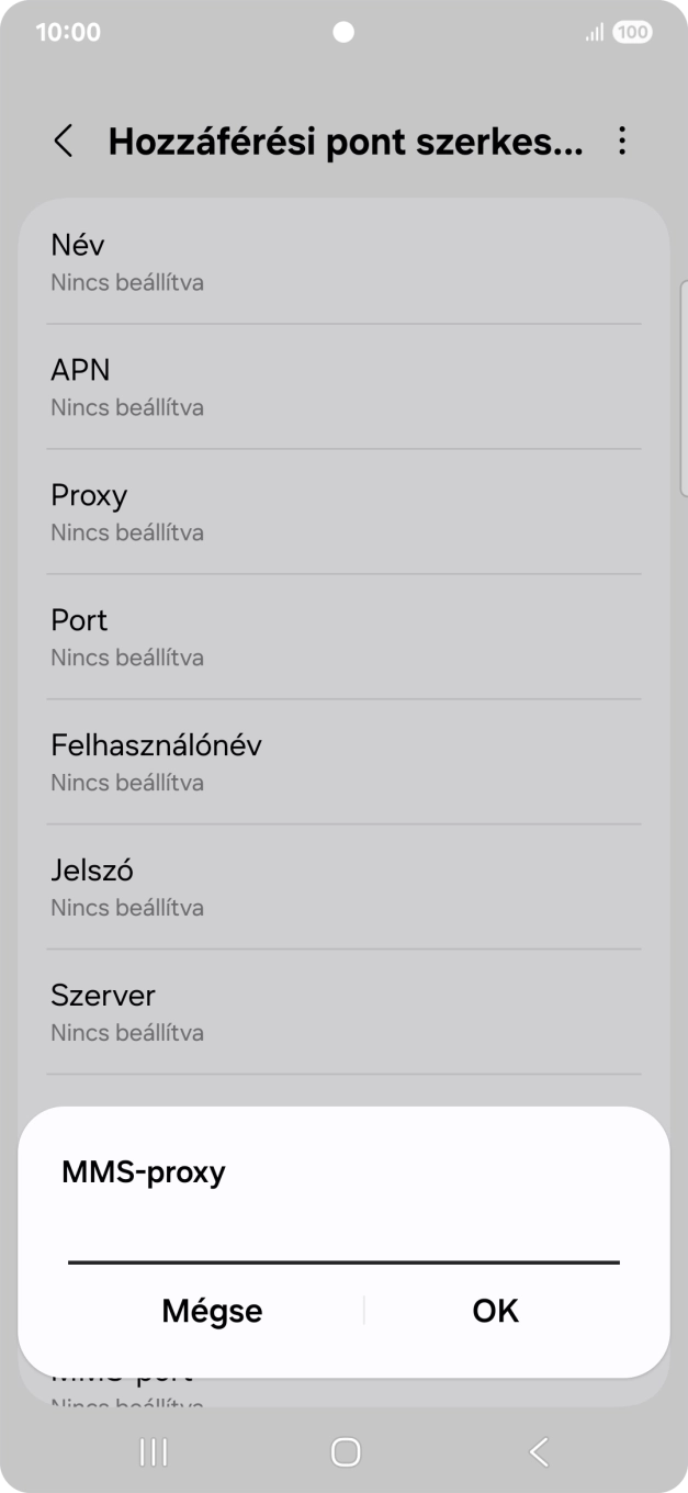 Írd be azt, hogy 80.244.097.002, és válaszd az OK lehetőséget.