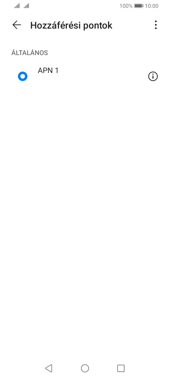 Kattints a menü ikonra.