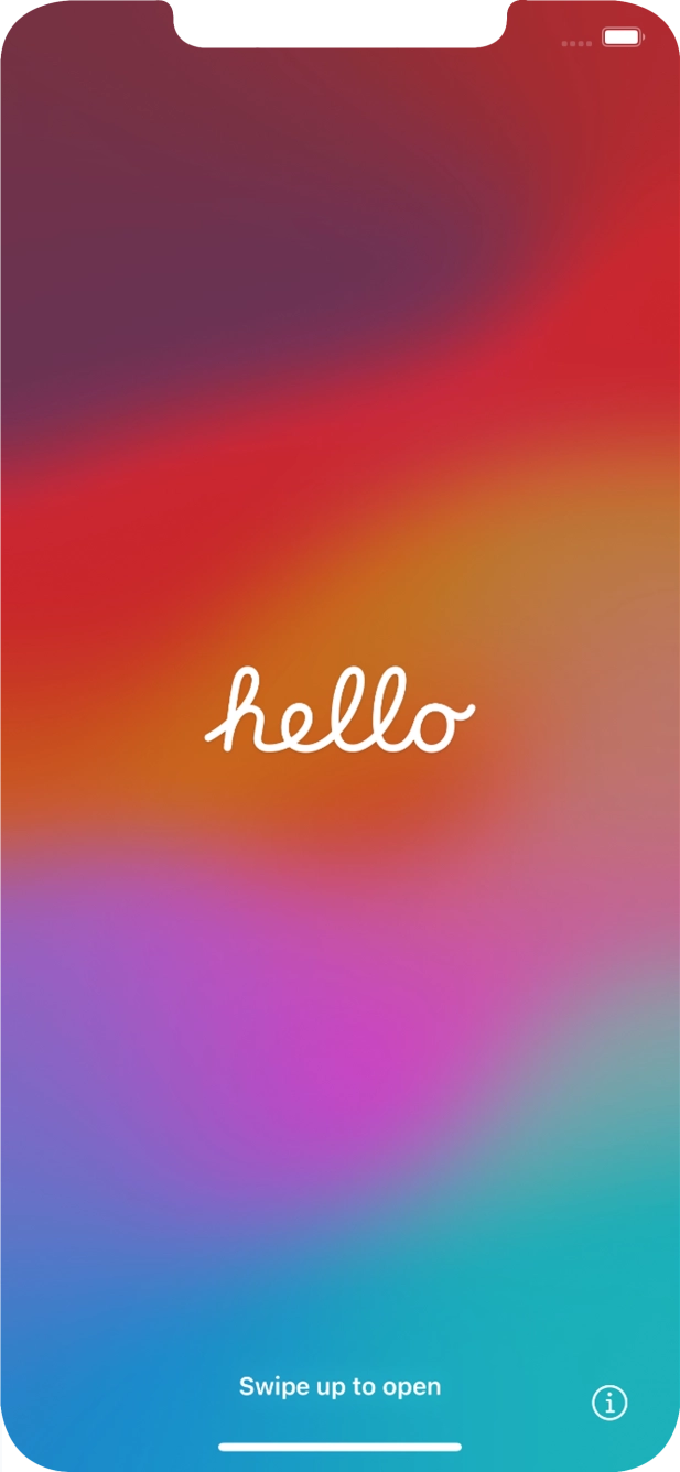 Húzd az ujjad felfelé a kijelző aljáról.